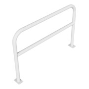 Schake Abweisebügel aus Stahlrohr Ø 60 x 2,5 mm Breite: 1500 mm, Höhe: 1000 mm + Querholm, zum Aufdübeln-5