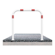 Schake Abweisebügel aus Stahlrohr Ø 60 x 2,5 mm Breite: 2000 mm, Höhe: 1000 mm ohne Querholm, beschichtet, zum Aufdübeln