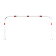 Schake Abweisebügel aus Stahlrohr Ø 60 x 2,5 mm Breite: 2000 mm, Höhe: 1000 mm ohne Querholm, beschichtet, zum Aufdübeln-5
