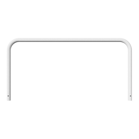 Schake Abweisebügel aus Stahlrohr Ø 60 x 2,5 mm Breite: 2000 mm, Höhe: 1000 mm ohne Querholm, zum Einbetonieren