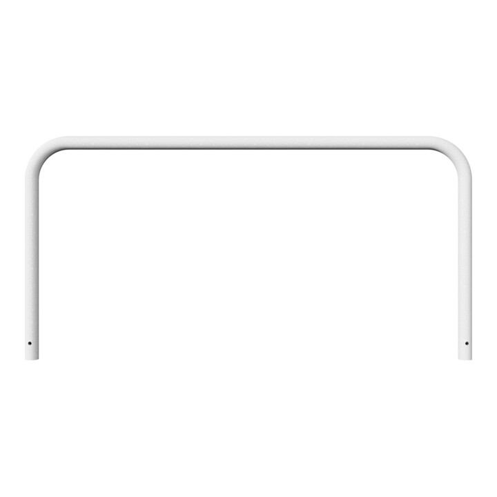 Schake Abweisebügel aus Stahlrohr Ø 60 x 2,5 mm Breite: 2000 mm, Höhe: 1000 mm ohne Querholm, zum Einbetonieren