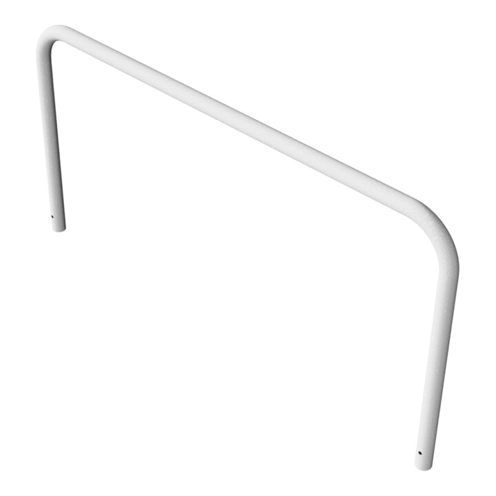 Schake Abweisebügel aus Stahlrohr Ø 60 x 2,5 mm Breite: 2000 mm, Höhe: 1000 mm ohne Querholm, zum Einbetonieren