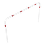 Schake Abweisebügel aus Stahlrohr Ø 60 x 2,5 mm Breite: 2500 mm, Höhe: 1400 mm ohne Querholm, beschichtet, zum Einbetonieren-2