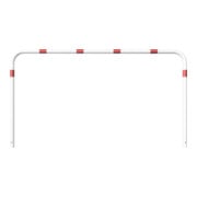 Schake Abweisebügel aus Stahlrohr Ø 60 x 2,5 mm Breite: 2500 mm, Höhe: 1400 mm ohne Querholm, beschichtet, zum Einbetonieren-4