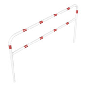 Schake Abweisebügel aus Stahlrohr Ø 60 x 2,5 mm Breite: 2500 mm, Höhe: 1400 mm + Querholm, beschichtet, zum Einbetonieren-4