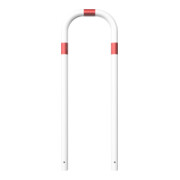 Schake Abweisebügel aus Stahlrohr Ø 60 x 2,5 mm Breite: 500 mm, Höhe: 1400 mm ohne Querholm, beschichtet, zum Einbetonieren-2