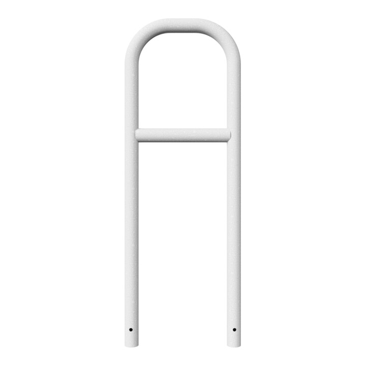 Schake Abweisebügel aus Stahlrohr Ø 60 x 2,5 mm Breite: 500 mm, Höhe: 1400 mm + Querholm, zum Einbetonieren