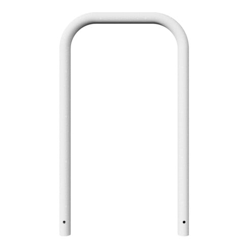 Schake Abweisebügel aus Stahlrohr Ø 60 x 2,5 mm Breite: 700 mm, Höhe: 1200 mm ohne Querholm, zum Einbetonieren