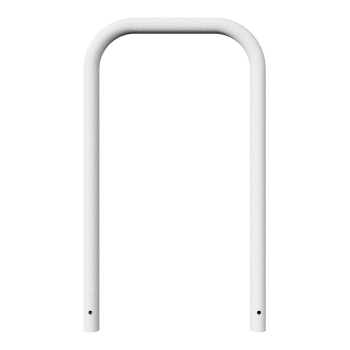 Schake Abweisebügel aus Stahlrohr Ø 60 x 2,5 mm Breite: 700 mm, Höhe: 1200 mm ohne Querholm, zum Einbetonieren