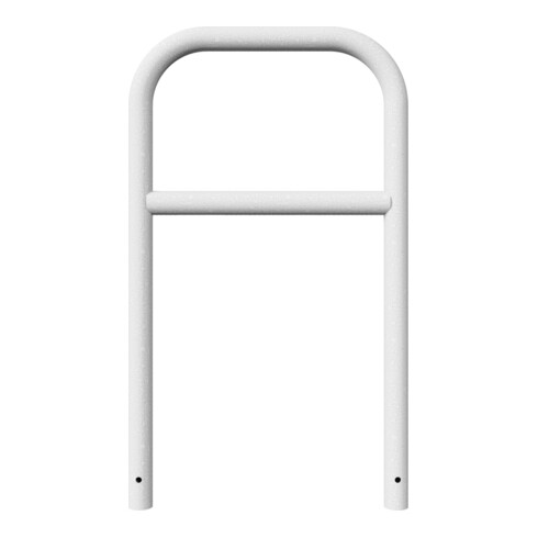 Schake Abweisebügel aus Stahlrohr Ø 60 x 2,5 mm Breite: 700 mm, Höhe: 1200 mm + Querholm, zum Einbetonieren