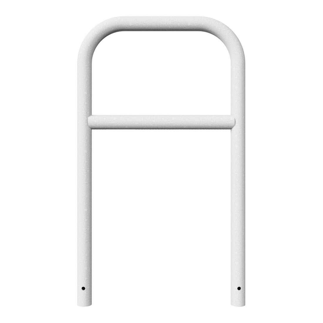 Schake Abweisebügel aus Stahlrohr Ø 60 x 2,5 mm Breite: 700 mm, Höhe: 1200 mm + Querholm, zum Einbetonieren