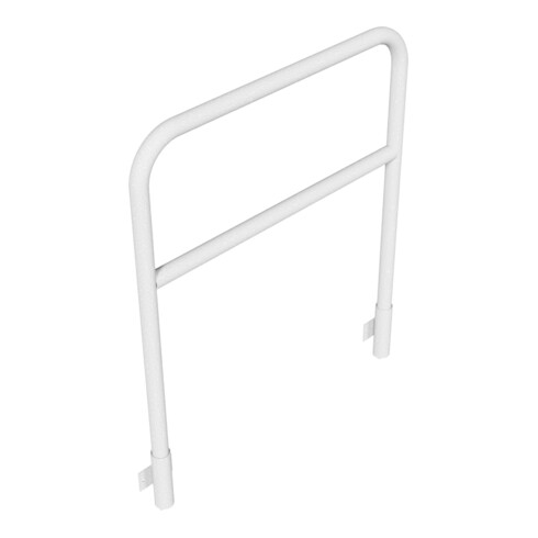 Schake Abweisebügel aus Stahlrohr Ø48mm Breite: 1000mm, Höhe: 1200 mm + Querholm, für Wandmontage, inkl. 2 Bodenhülsen 443.15W