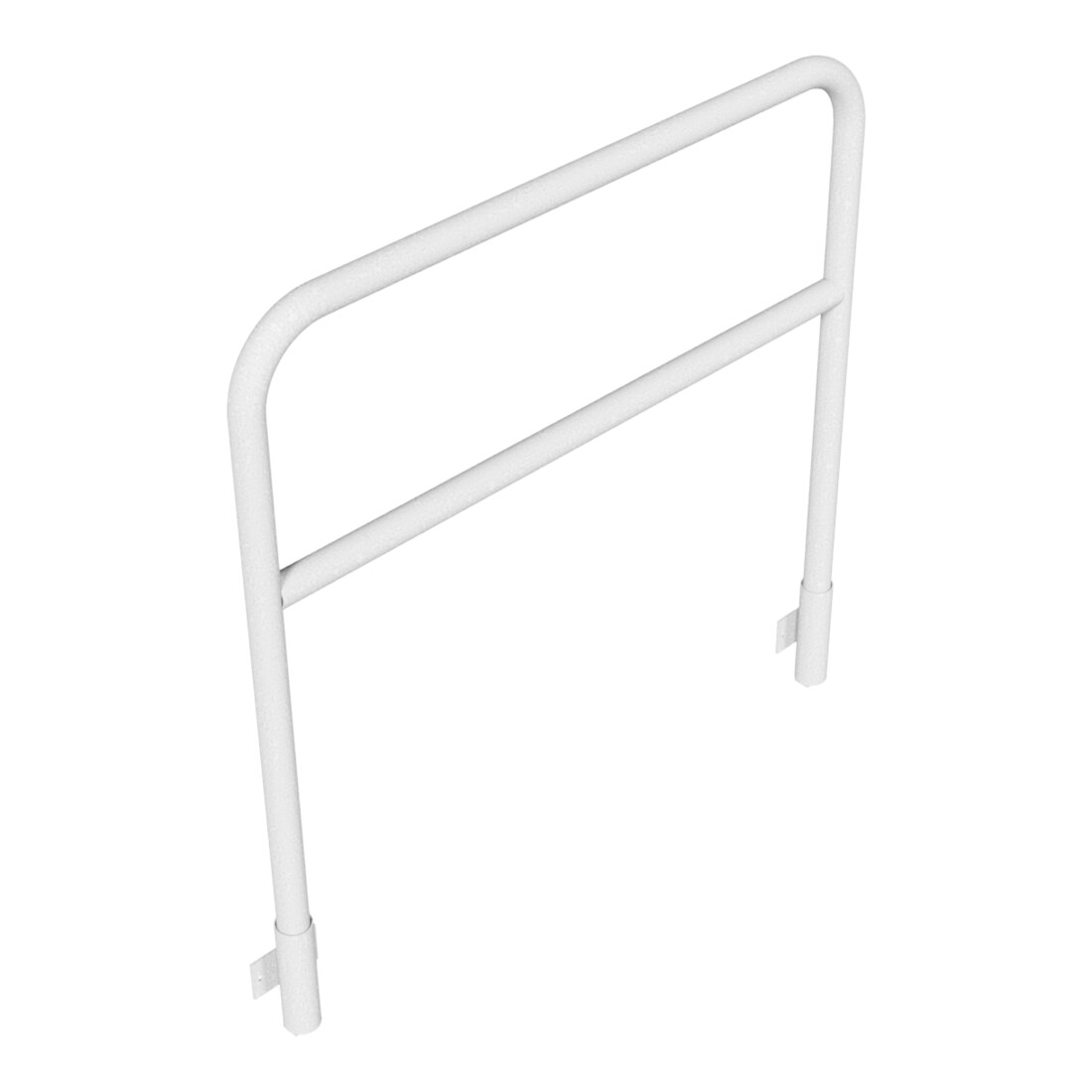 Schake Abweisebügel aus Stahlrohr Ø48mm Breite: 1200mm, Höhe: 1200 mm + Querholm, für Wandmontage, inkl. 2 Bodenhülsen 443.15W