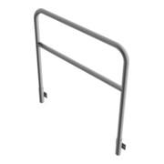 Schake Abweisebügel aus Stahlrohr Ø48mm Breite: 1200mm, Höhe: 1200 mm + Querholm, für Wandmontage, inkl. 2 Bodenhülsen 443.15W-4
