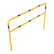 Schake Abweisebügel aus Stahlrohr Ø48mm Breite: 2000mm, Höhe: 1400 mm + Querholm, beschichtet, gelb / schwarz-5