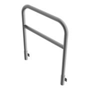 Schake Abweisebügel aus Stahlrohr Ø60mm Breite: 1000mm, Höhe: 1200 mm + Querholm, für Wandmontage, inkl. 2 Bodenhülsen 460.15W-5