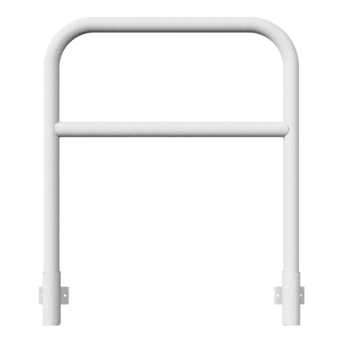 Schake Abweisebügel aus Stahlrohr Ø60mm Breite: 1000mm, Höhe: 1200 mm + Querholm, für Wandmontage, inkl. 2 Bodenhülsen 460.15W
