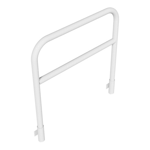 Schake Abweisebügel aus Stahlrohr Ø60mm Breite: 1200mm, Höhe: 1200 mm + Querholm, für Wandmontage, inkl. 2 Bodenhülsen 460.15W