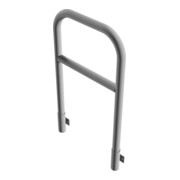 Schake Abweisebügel aus Stahlrohr Ø60mm Breite: 700mm, Höhe: 1200 mm + Querholm, für Wandmontage, inkl. 2 Bodenhülsen 460.15W-5