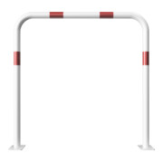 Schake Abweisebügel aus Stahlrohr Ø 48 x 2,5 mm Breite: 1000 mm, Höhe: 1000 mm ohne Querholm, beschichtet, zum Aufdübeln-5