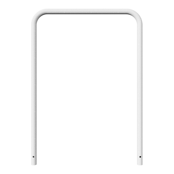 Schake Abweisebügel aus Stahlrohr Ø 48 x 2,5 mm Breite: 1000 mm, Höhe: 1400 mm ohne Querholm, zum Einbetonieren