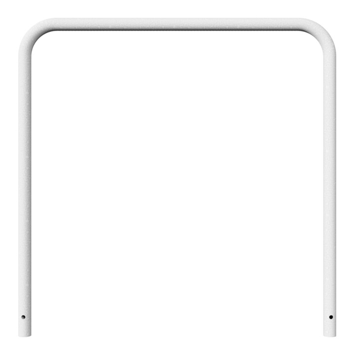 Schake Abweisebügel aus Stahlrohr Ø 48 x 2,5 mm Breite: 1200 mm, Höhe: 1200 mm ohne Querholm, zum Einbetonieren