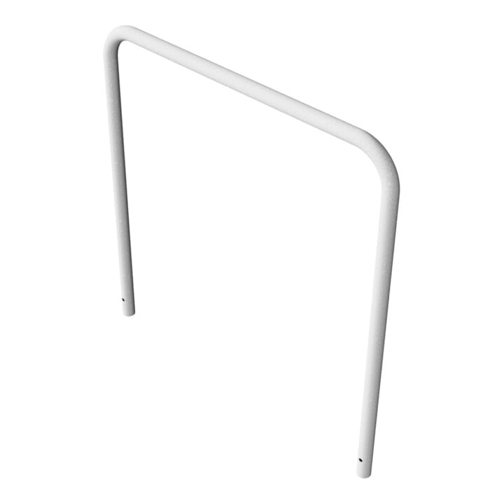 Schake Abweisebügel aus Stahlrohr Ø 48 x 2,5 mm Breite: 1200 mm, Höhe: 1200 mm ohne Querholm, zum Einbetonieren