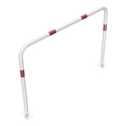 Schake Abweisebügel aus Stahlrohr Ø 48 x 2,5 mm Breite: 1500 mm, Höhe: 1000 mm ohne Querholm, beschichtet, zum Aufdübeln-4