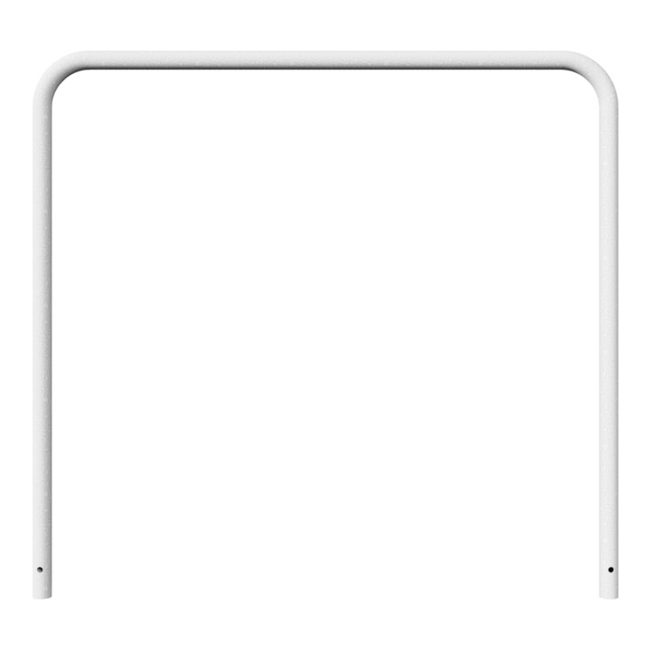 Schake Abweisebügel aus Stahlrohr Ø 48 x 2,5 mm Breite: 1500 mm, Höhe: 1400 mm ohne Querholm, zum Einbetonieren