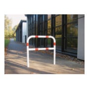 Schake Abweisebügel aus Stahlrohr Ø 48 x 2,5 mm Breite: 1500 mm, Höhe: 1400 mm + Querholm, beschichtet, zum Einbetonieren-2