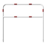Schake Abweisebügel aus Stahlrohr Ø 48 x 2,5 mm Breite: 1500 mm, Höhe: 1400 mm + Querholm, beschichtet, zum Einbetonieren-5