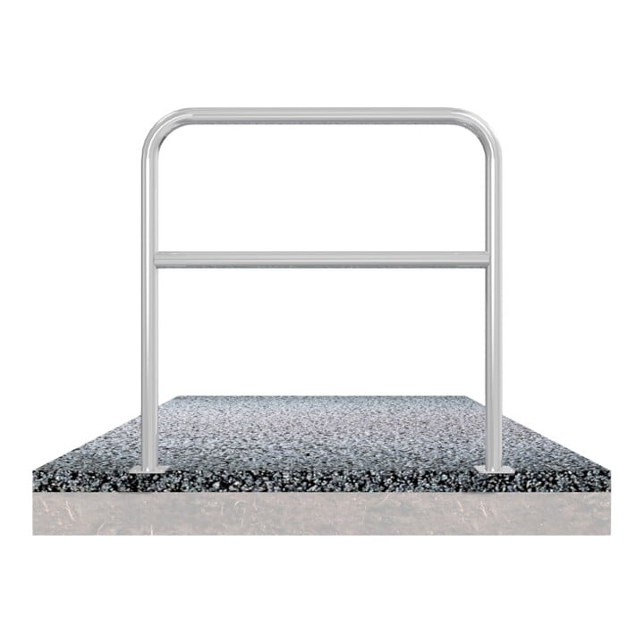 Set Schake Abweisebügel aus Stahlrohr Ø 48 x 2,5 mm Breite: 2000 mm + BefestigungsschraubensatzTyp 1