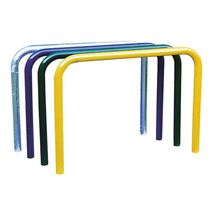 Schake Abweisebügel aus Stahlrohr Ø 48 x 2,5 mm Breite: 2000 mm, Höhe: 1400 mm ohne Querholm, zum Einbetonieren