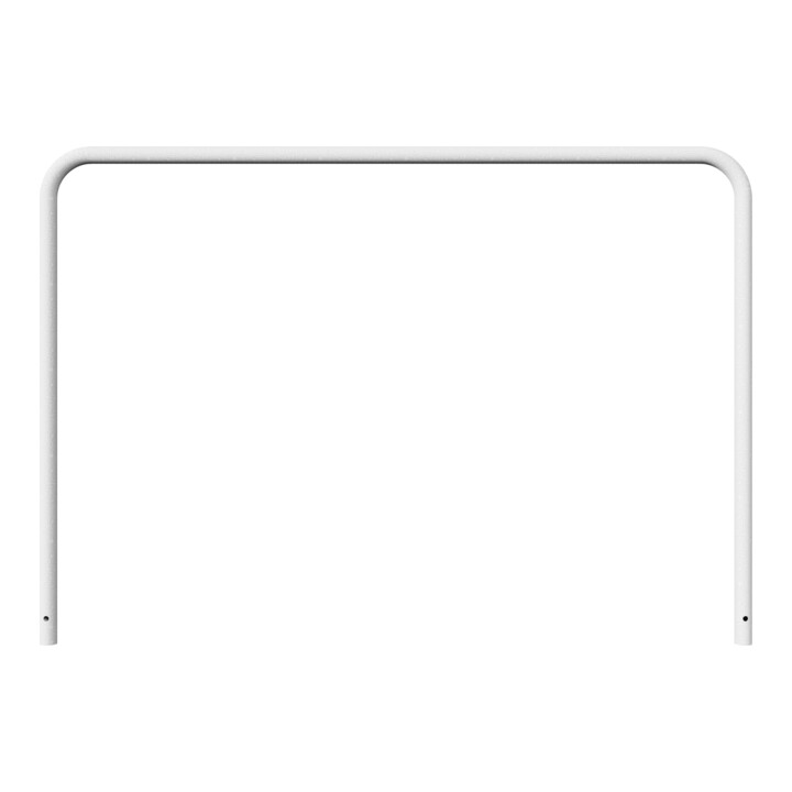 Schake Abweisebügel aus Stahlrohr Ø 48 x 2,5 mm Breite: 2000 mm, Höhe: 1400 mm ohne Querholm, zum Einbetonieren