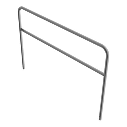 Schake Abweisebügel aus Stahlrohr Ø 48 x 2,5 mm Breite: 2000 mm, Höhe: 1400 mm + Querholm, zum Einbetonieren