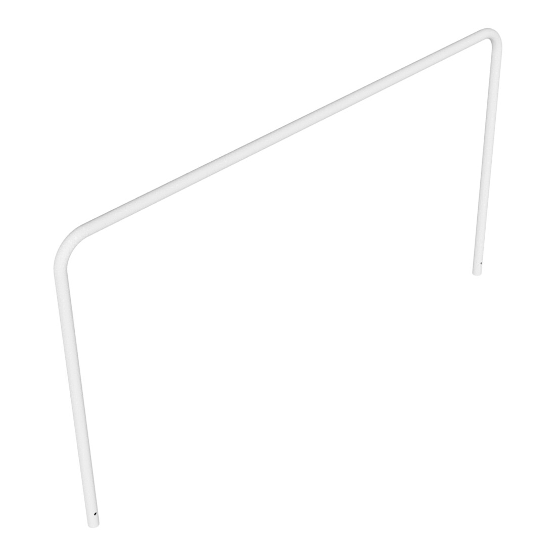 Schake Abweisebügel aus Stahlrohr Ø 48 x 2,5 mm Breite: 2500 mm, Höhe: 1400 mm ohne Querholm, zum Einbetonieren