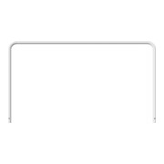 Schake Abweisebügel aus Stahlrohr Ø 48 x 2,5 mm Breite: 2500 mm, Höhe: 1400 mm ohne Querholm, zum Einbetonieren-5