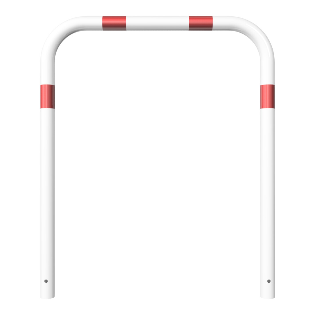 Schake Abweisebügel aus Stahlrohr Ø 60 x 2,5 mm Breite: 1000 mm, Höhe: 1200 mm ohne Querholm, beschichtet, zum Einbetonieren
