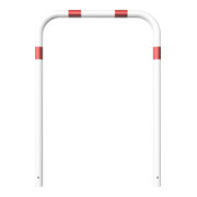 Schake Abweisebügel aus Stahlrohr Ø 60 x 2,5 mm Breite: 1000 mm, Höhe: 1400 mm ohne Querholm, beschichtet, zum Einbetonieren-5