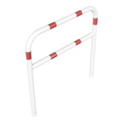 Schake Abweisebügel aus Stahlrohr Ø 60 x 2,5 mm Breite: 1200 mm, Höhe: 1200 mm + Querholm, beschichtet, zum Einbetonieren-4