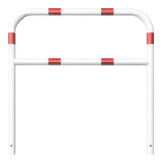 Schake Abweisebügel aus Stahlrohr Ø 60 x 2,5 mm Breite: 1200 mm, Höhe: 1200 mm + Querholm, beschichtet, zum Einbetonieren-5