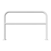 Schake Abweisebügel aus Stahlrohr Ø 60 x 2,5 mm Breite: 1500 mm, Höhe: 1000 mm + Querholm, zum Aufdübeln-5