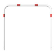 Schake Abweisebügel aus Stahlrohr Ø 60 x 2,5 mm Breite: 1500 mm, Höhe: 1400 mm ohne Querholm, beschichtet, zum Einbetonieren-5