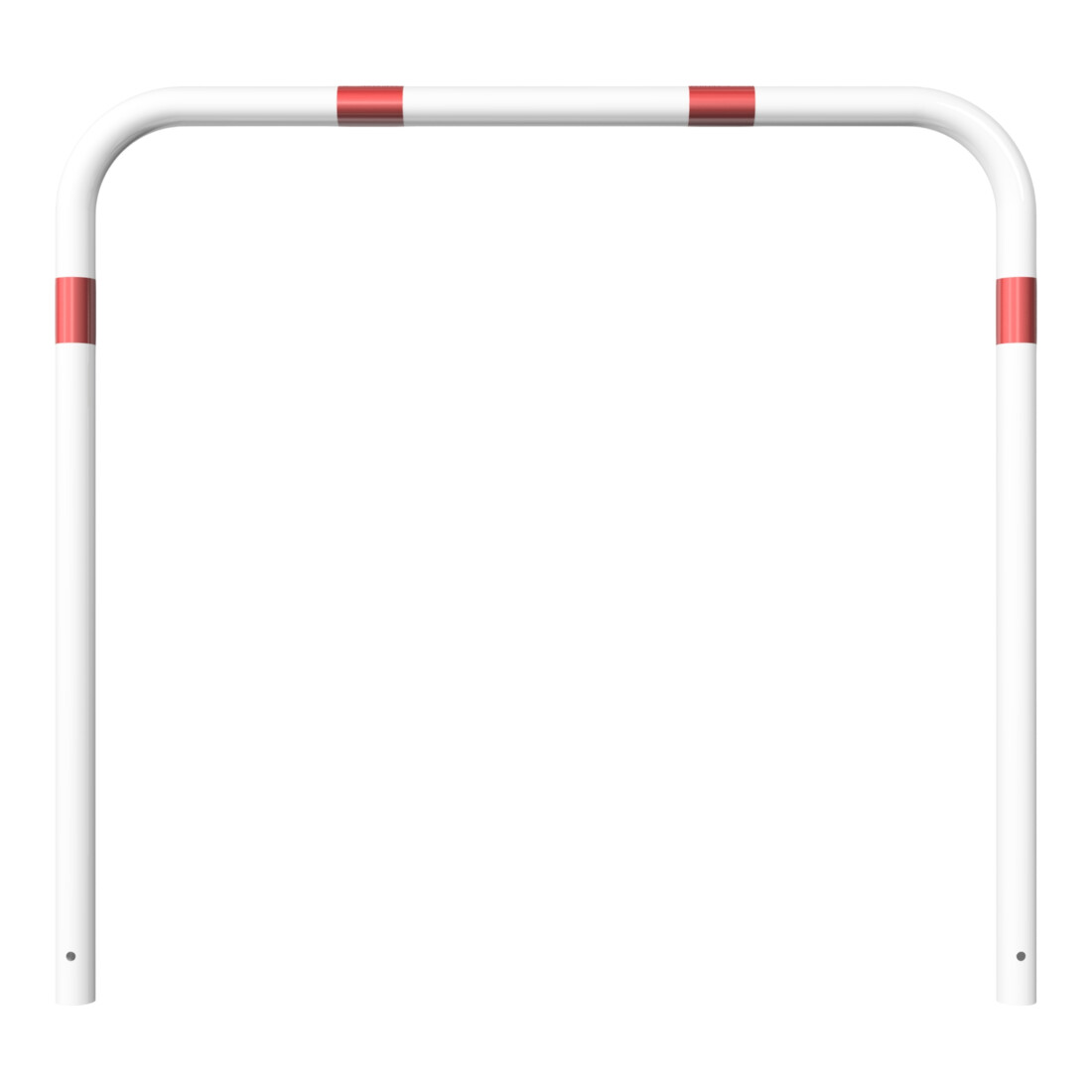 Schake Abweisebügel aus Stahlrohr Ø 60 x 2,5 mm Breite: 1500 mm, Höhe: 1400 mm ohne Querholm, beschichtet, zum Einbetonieren