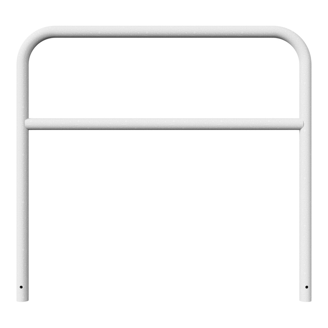 Schake Abweisebügel aus Stahlrohr Ø 60 x 2,5 mm Breite: 1500 mm, Höhe: 1400 mm + Querholm, zum Einbetonieren