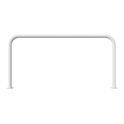 Schake Abweisebügel aus Stahlrohr Ø 60 x 2,5 mm Breite: 2000 mm, Höhe: 1000 mm ohne Querholm, zum Aufdübeln-5