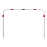Schake Abweisebügel aus Stahlrohr Ø 60 x 2,5 mm Breite: 2000 mm, Höhe: 1400 mm ohne Querholm, beschichtet, zum Einbetonieren-5
