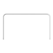 Schake Abweisebügel aus Stahlrohr Ø 60 x 2,5 mm Breite: 2500 mm, Höhe: 1400 mm ohne Querholm, zum Einbetonieren-5