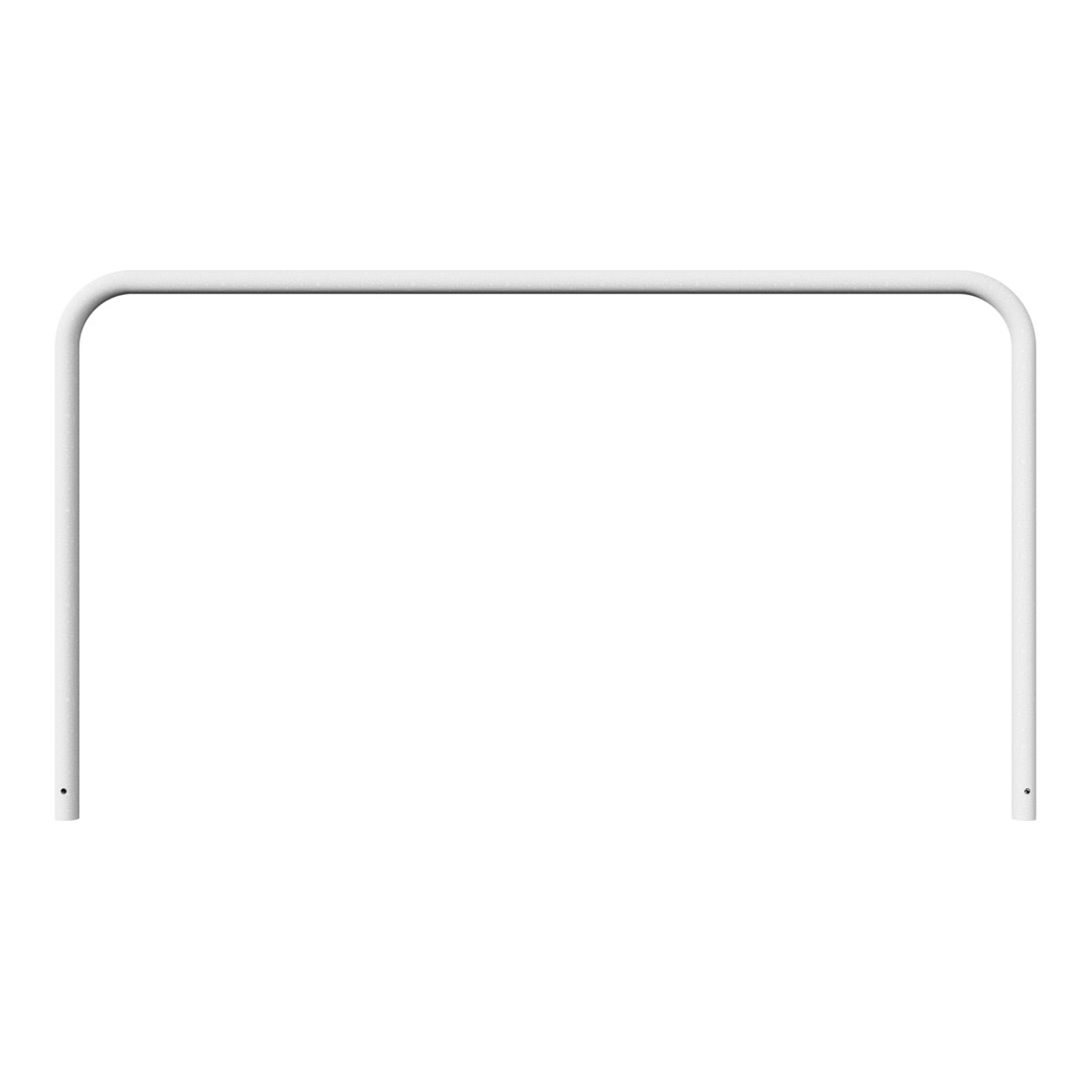 Schake Abweisebügel aus Stahlrohr Ø 60 x 2,5 mm Breite: 2500 mm, Höhe: 1400 mm ohne Querholm, zum Einbetonieren