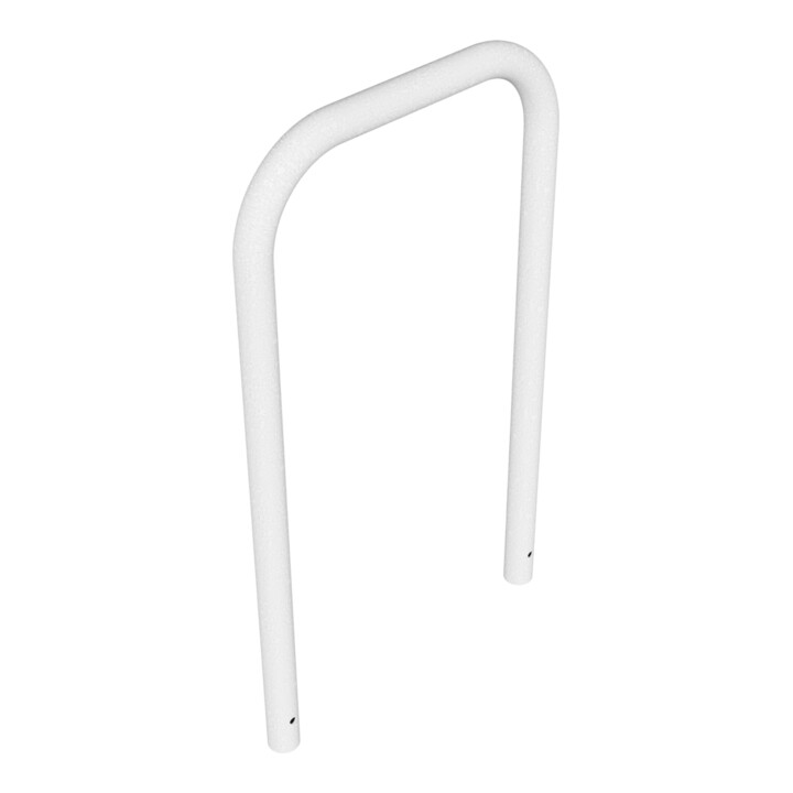 Schake Abweisebügel aus Stahlrohr Ø 60 x 2,5 mm Breite: 700 mm, Höhe: 1200 mm ohne Querholm, zum Einbetonieren